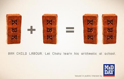 BAN CHILD LABOUR - Advertising