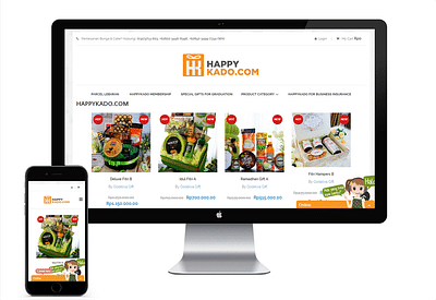 Branding & Identity, Website Design for HappyKado - Website Creatie
