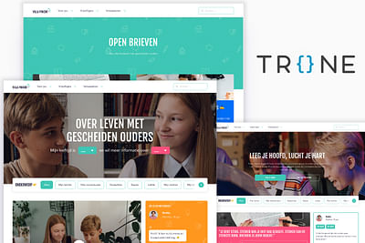 Website voor kinderen met gescheiden ouders - Mobile App