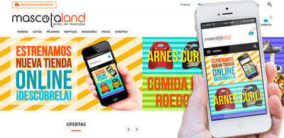 Tienda online Mascotaland - Creación de Sitios Web