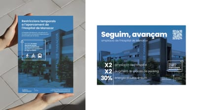 Página web de obras de ampliación del Hospital de Manacor - Creazione di siti web
