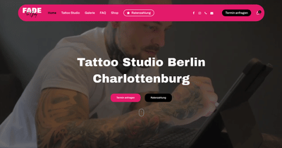 Fade to Grey Tattoo Studio Berlin Charlottenburg - Creación de Sitios Web