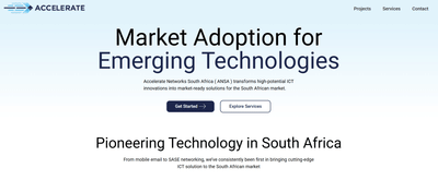 Landing Page Design for Network Company - Website Creation