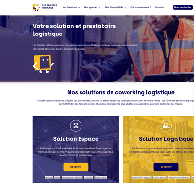 Les Palettes Urbaines - Création de site internet