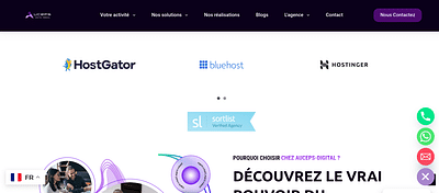 le site web de auceps - Website Creation