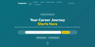 Kompeaa Jobs Board Portal - Website Creation