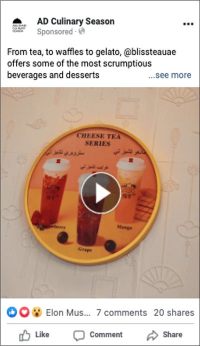 Dept. of Culture & Tourism - Culinary Season - Redes Sociales