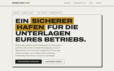 Workflowlotse Website - Website Creation
