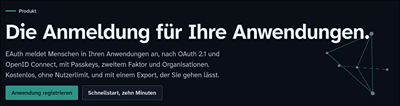 EAuth – Passkey- & OAuth 2.1-Anmeldung für Unternehmensanwendungen - Développement de Logiciel