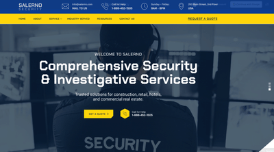 Salerno Protective Services - Website Creatie