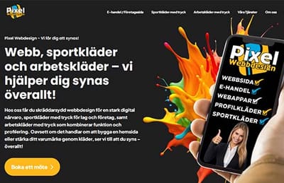 Pixel Web Design - Web Applicatie
