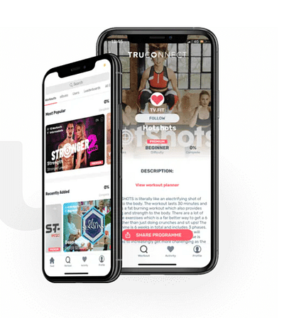 TruConnect - social fitness mobile app - App móvil