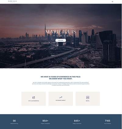 Marrie Louis Homes UI/UX - Website Creation