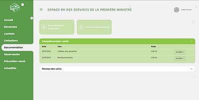 Extarnet RH MCF - Création de site internet