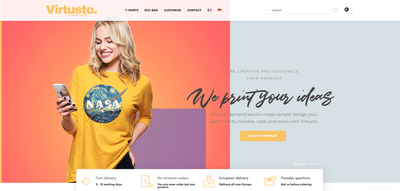 Virtusto Print on Deman - E-commerce