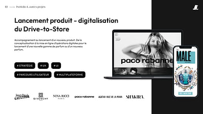 PACO RABANNE : DRIVE TO STORE - Ontwerp