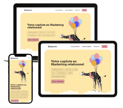 Refonte du site Belacom.fr - Graphic Design