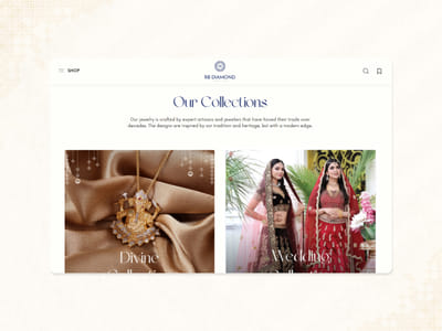 E-Commerce Website R.B.Diamond Jeweller's - Webanwendung