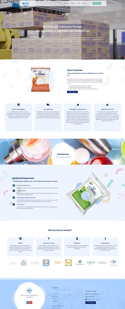 ICE FACTORY Website - Publicité en ligne
