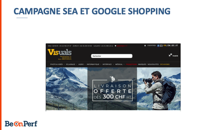 Campagne SEA et Google Shopping - Onlinewerbung