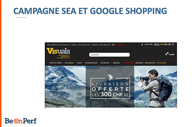 Campagne SEA et Google Shopping - Publicité en ligne