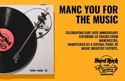 Manc You For The Music - Textgestaltung