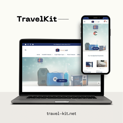 Travel Kit - Travel Essentials eCommerce Website - Social Media