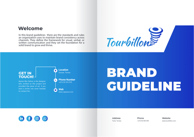 Logo & Brand Guidelines Design - Tourbillon - Grafikdesign