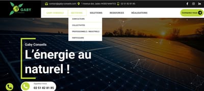 création site internet entreprise de photovoltaïque Nantes - Création de site internet