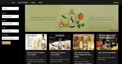 Web application - Content hub - Application web