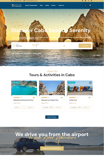 OnlyCabo Tours | WEB - Website Creation