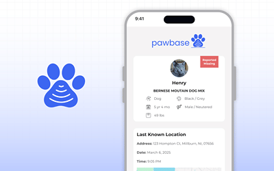 Pawbase -- Reinventing pet safety through smart technology - Web Application