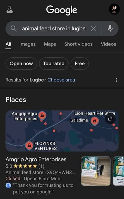 Strategic Google Maps Ranking for a Local Agro & Animal Store - Stratégie digitale