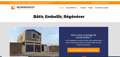 Création de site web Métamorphose - Création de site internet