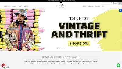 Vintage Clothing Shopify Store - Creazione di siti web