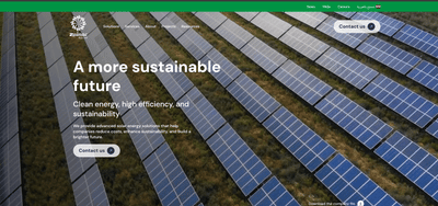 Zainac Solar Systems Corporate Website - Website Creation