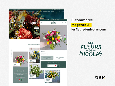 Les Fleurs de Nicolas | Refonte web - E-commerce