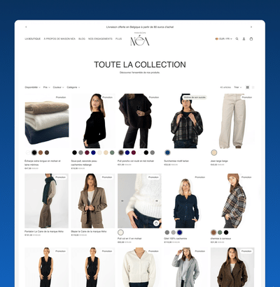 E-commerce pour Maison Néa - Création de site internet