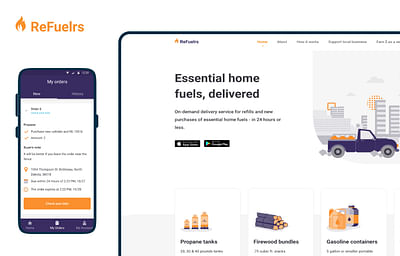 An On-Demand Delivery App of Essential Home Fuels - Mobile App