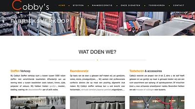 Website voor Outlet Stoffen/gordijnen - Création de site internet