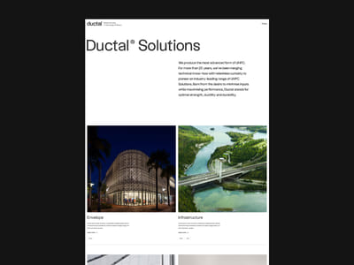 Ductal - Branding et design de site internet - Creación de Sitios Web