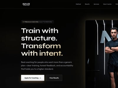 Elevate Physique Coaching - Website Creation