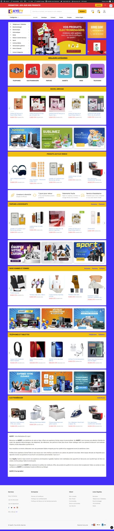 KAYEFY - Website Creation