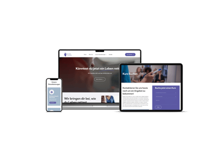 Moderne Website für Retter Training - Webseitengestaltung
