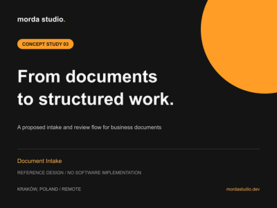 Document Intake — Automation Concept - Artificial Intelligence