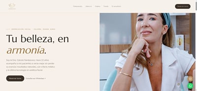 Web de medicina estética: Dra. Celeste Nardanone - SEO