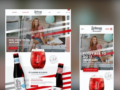Liefmans.com — Website Design & Development - Ontwerp