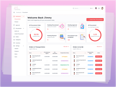 Floroma Procurement Management - Application web
