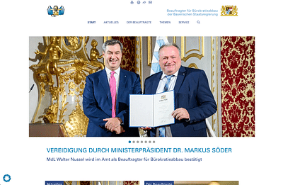 Website für Bayerische Staatskanzlei - SEO