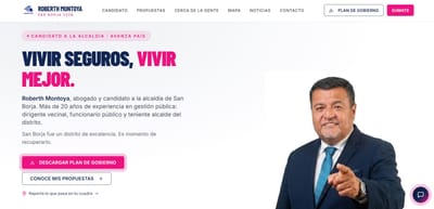 Campaña Roberth Montoya Avanza País San Borja - Creación de Sitios Web